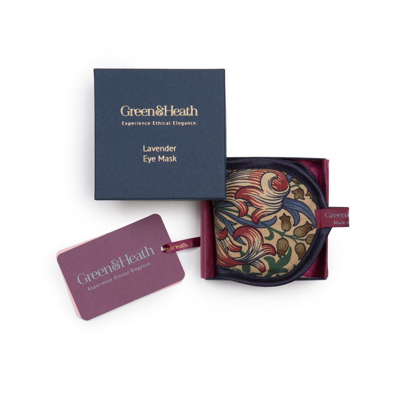 Eye Mask in William Morris Golden Lily
