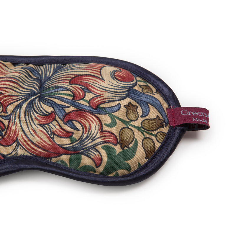 Eye Mask in William Morris Golden Lily