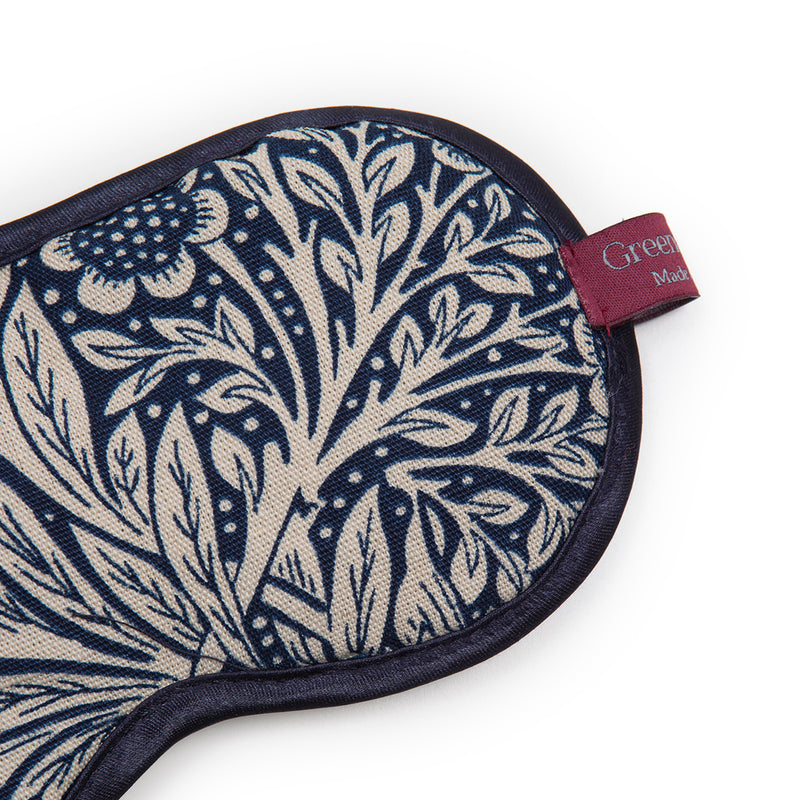 Eye Mask in William Morris Marigold Indigo
