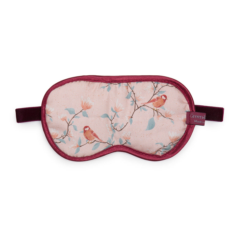 Eye Mask in Parus Pink Birds