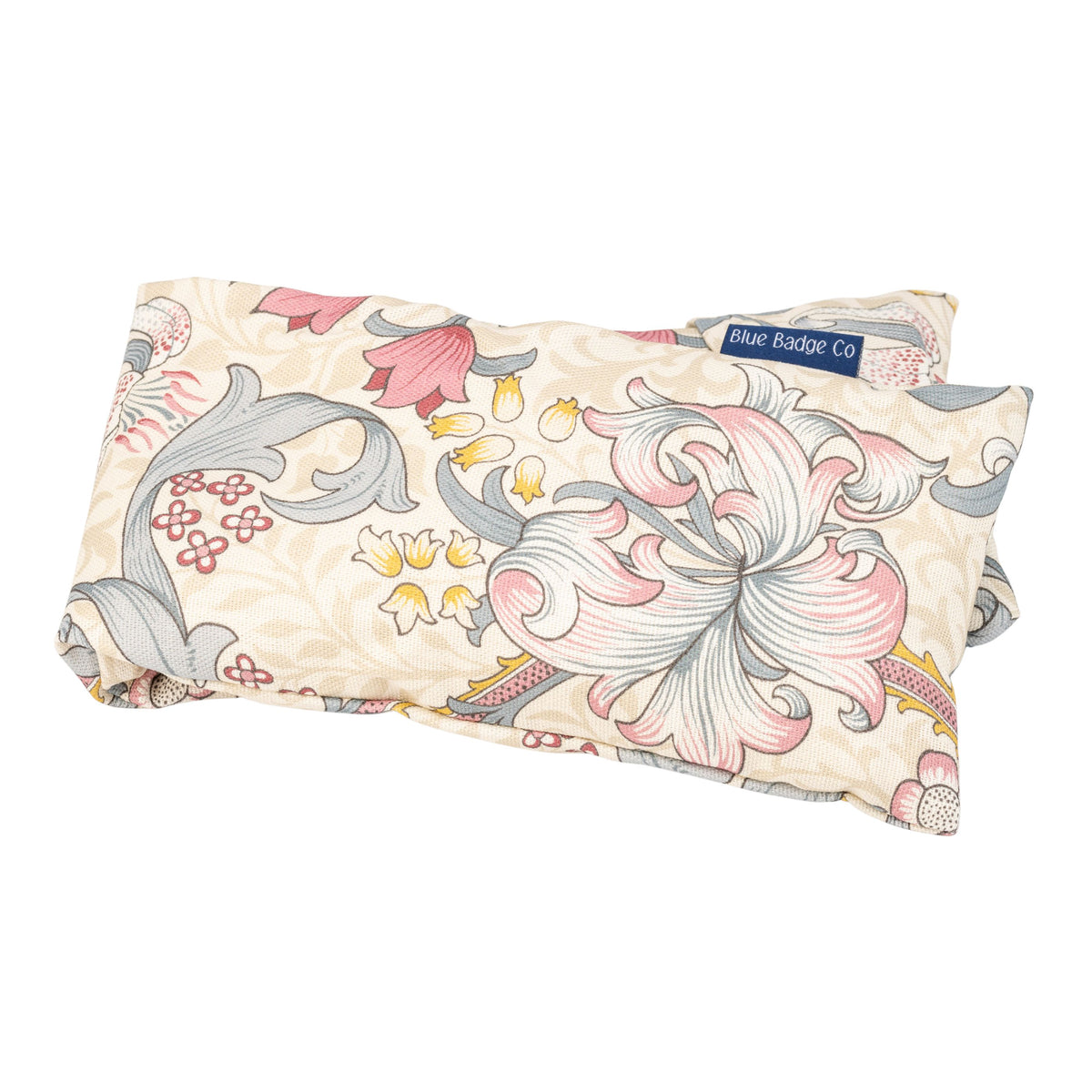 Lavender Wheat Warmer, Heated Wheat Bag in William Morris Golden Lily Plum - UK Made