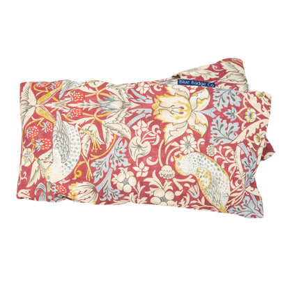 Lavender Wheat Warmer, Heated Wheat Bag in William Morris Strawberry Thief Plum - UK Made