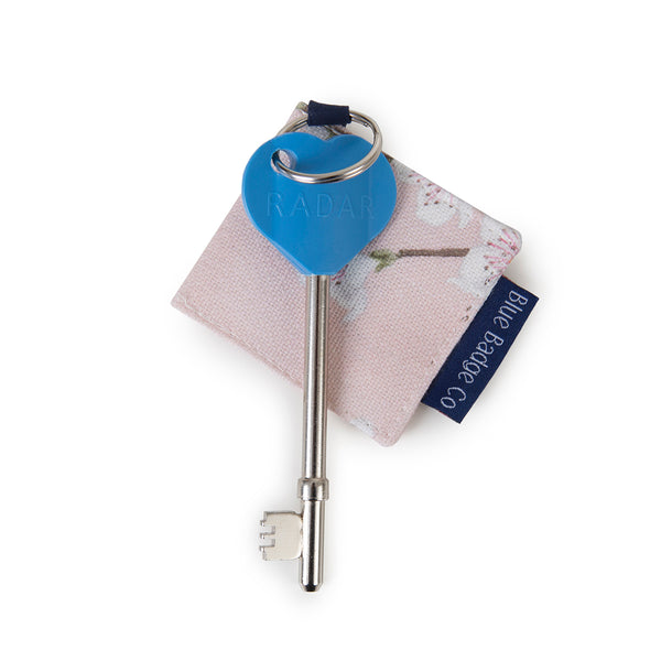Genuine RADAR Disabled Toilet Key & Fabric Keyring in Cherry Blossoms