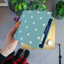 Disabled Blue Badge Wallet in Aqua Marine Spotty
